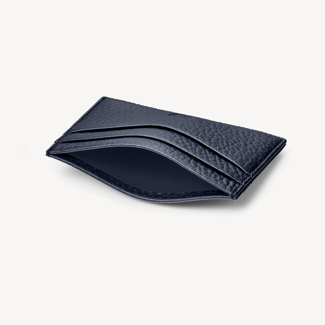 Slim Credit Card Holder Navy Pebble