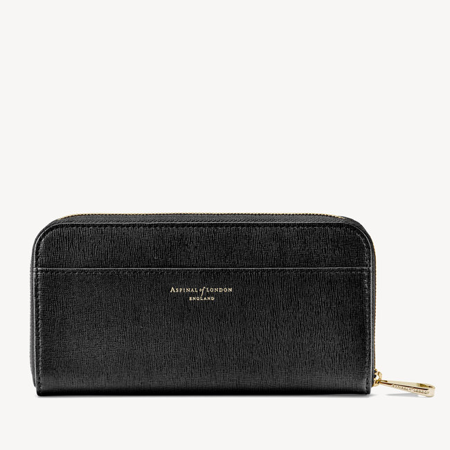 Continental Purse Black Saffiano