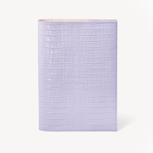 A5 Refillable Journal Deep Shine English Lavender Small Croc
