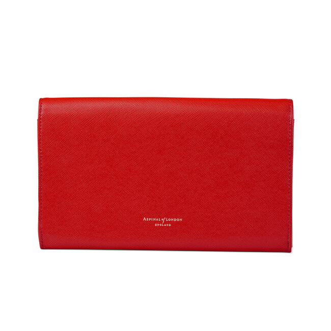 Classic Travel Wallet Scarlet Saffiano