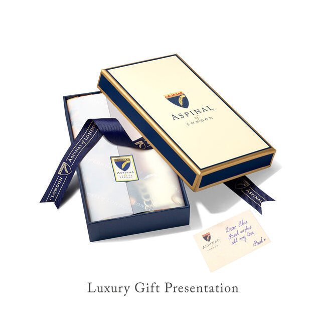 Owl in the City Silk Scarf Navy & Cobalt Blue Pure Silk