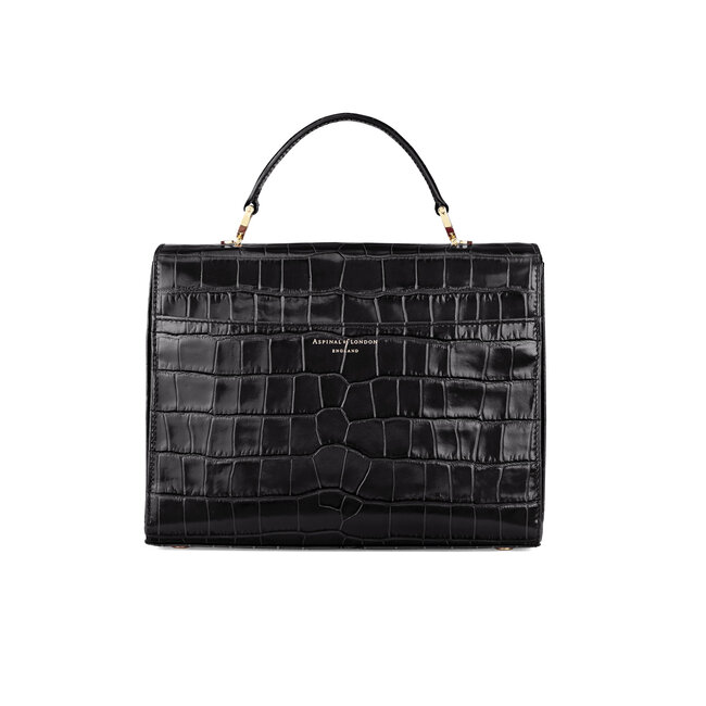Mayfair Bag Deep Shine Black Croc