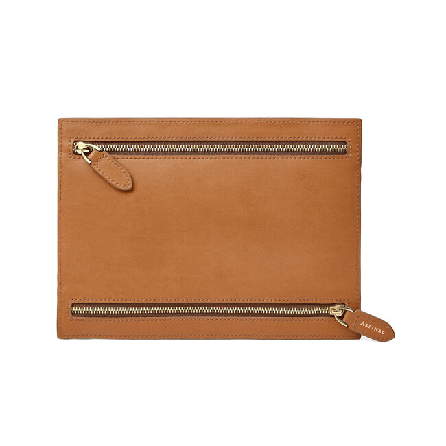 Multi Currency Wallet in Smooth Tan Aspinal of London