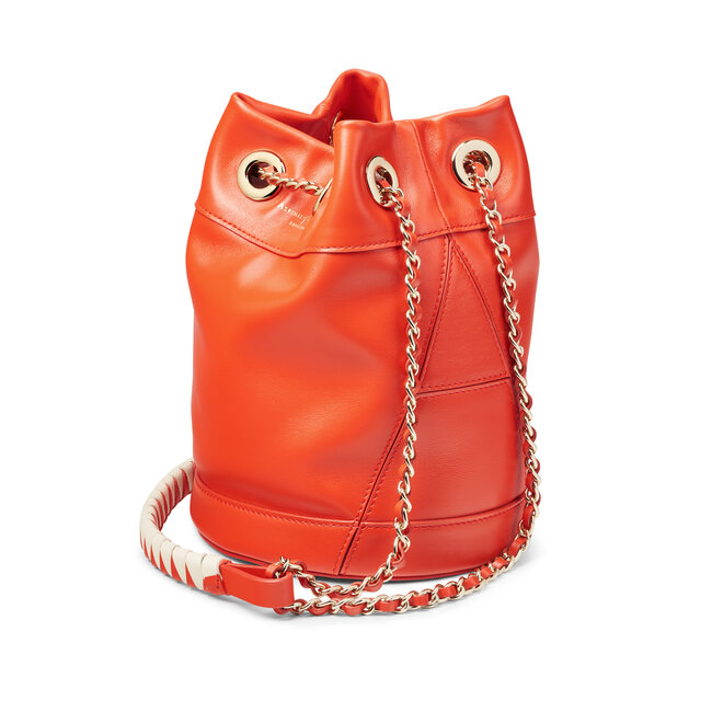 orange leather handbolsas uk