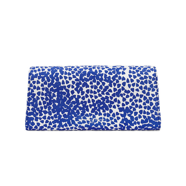 Aspinal x Beulah Blue Heart Clutch Cobalt Blue Heart