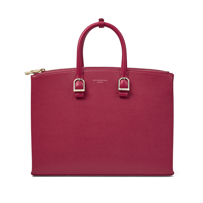 Madison Tote Cranberry Saffiano