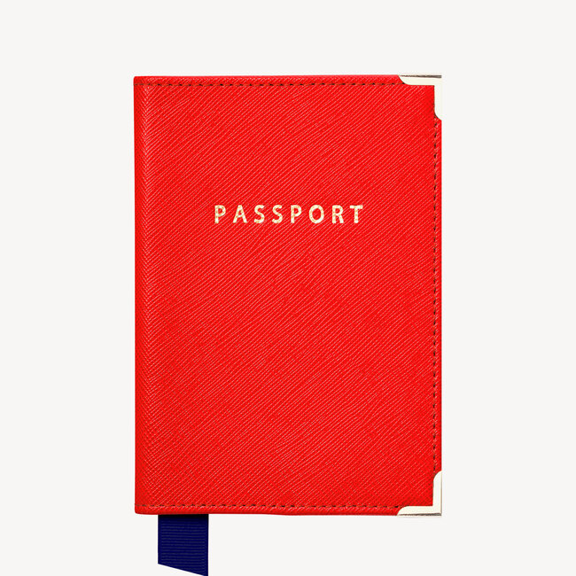 Passport Cover Scarlet Saffiano