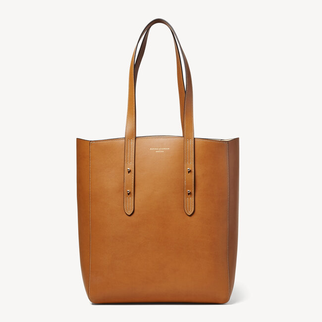 Essential Tote in Smooth Tan | Aspinal of London