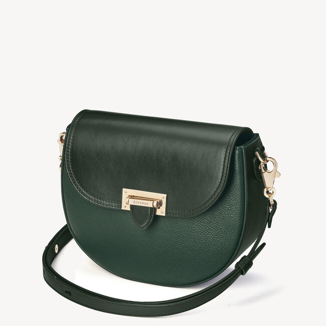 Portobello Bag in Evergreen Pebble | Aspinal of London