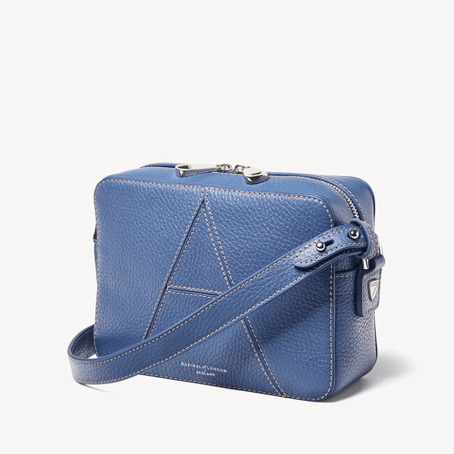 Camera 'A' Bag in Bluebell Pebble | Aspinal of London