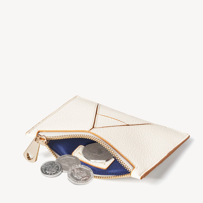 Small Essential 'A' Pouch Ivory Pebble