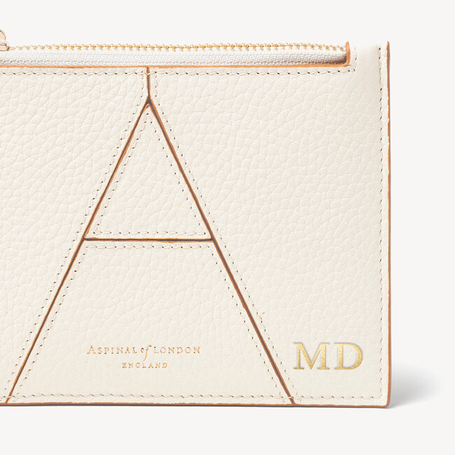 Small Essential 'A' Pouch Ivory Pebble
