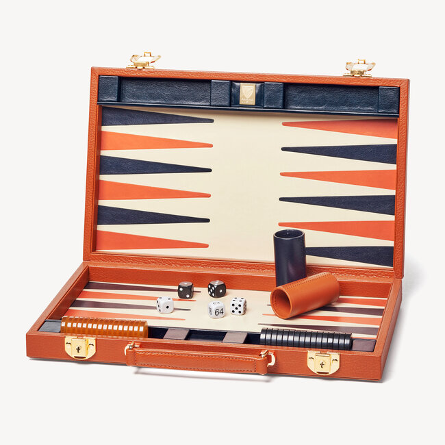 15-inch Backgammon Set Marmalade Pebble