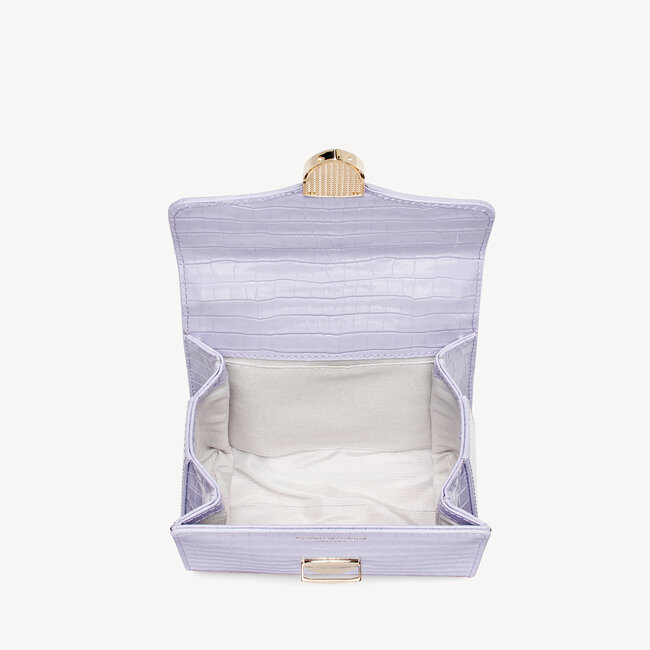 Mini Mayfair Bag Deep Shine English Lavender Small Croc