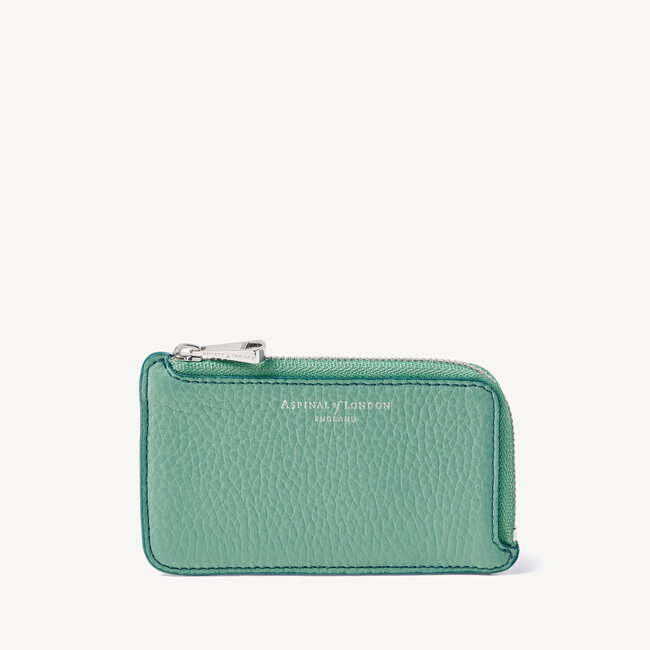Zipped Coin & Card Holder Willow Pebble