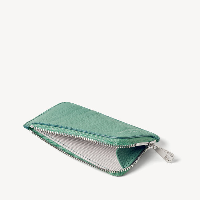 Zipped Coin & Card Holder Willow Pebble