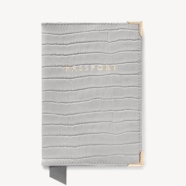 Passport Cover Deep Shine Cloud Small Croc