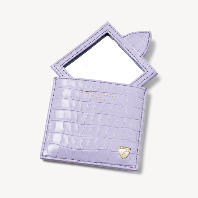 Compact Mirror Deep Shine English Lavender Small Croc