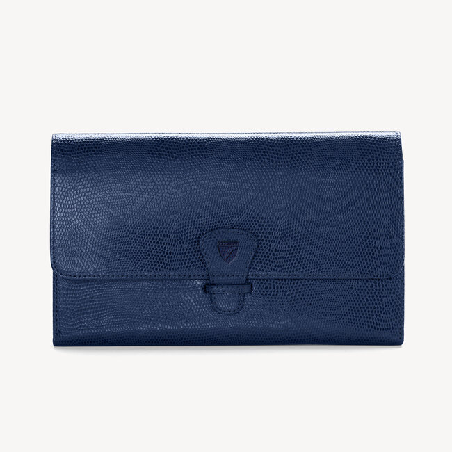 Classic Travel Wallet in Midnight Blue | Aspinal of London