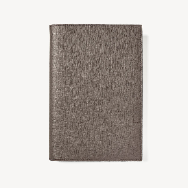 A5 Refillable Journal Charcoal Saffiano