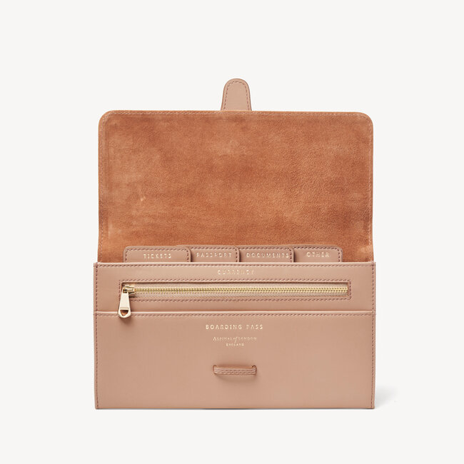 Travel Wallet with Removable Inserts Smooth Sand