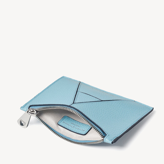 Small Essential 'A' Pouch Azure Blue Pebble
