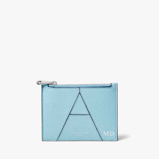Small Essential 'A' Pouch Azure Blue Pebble