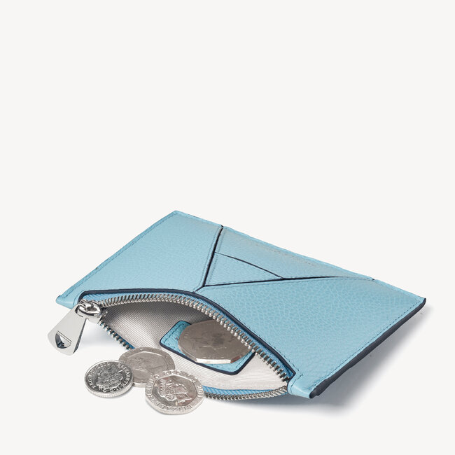 Small Essential 'A' Pouch Azure Blue Pebble