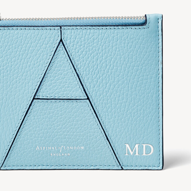 Small Essential 'A' Pouch Azure Blue Pebble