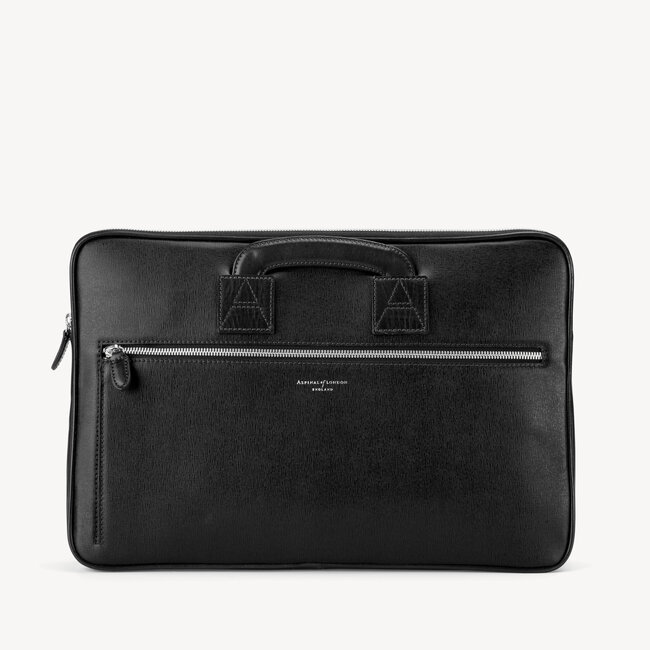 Connaught Document Case Black Saffiano
