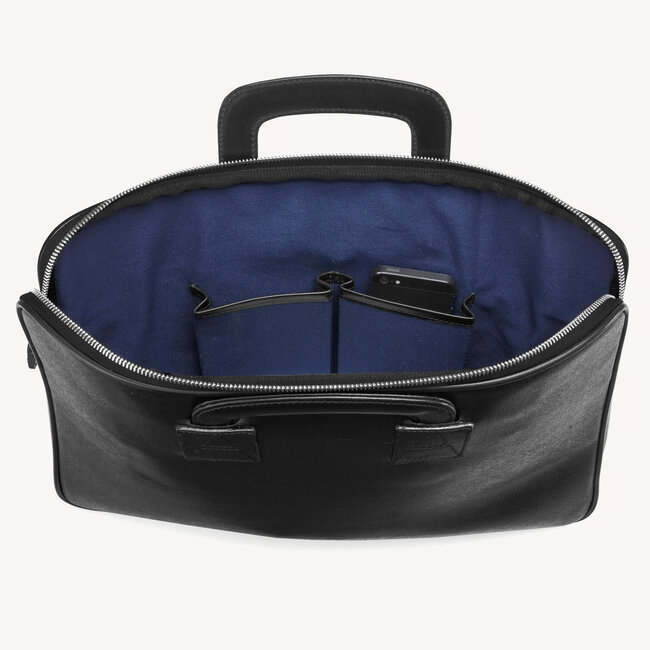 Connaught Document Case Black Saffiano