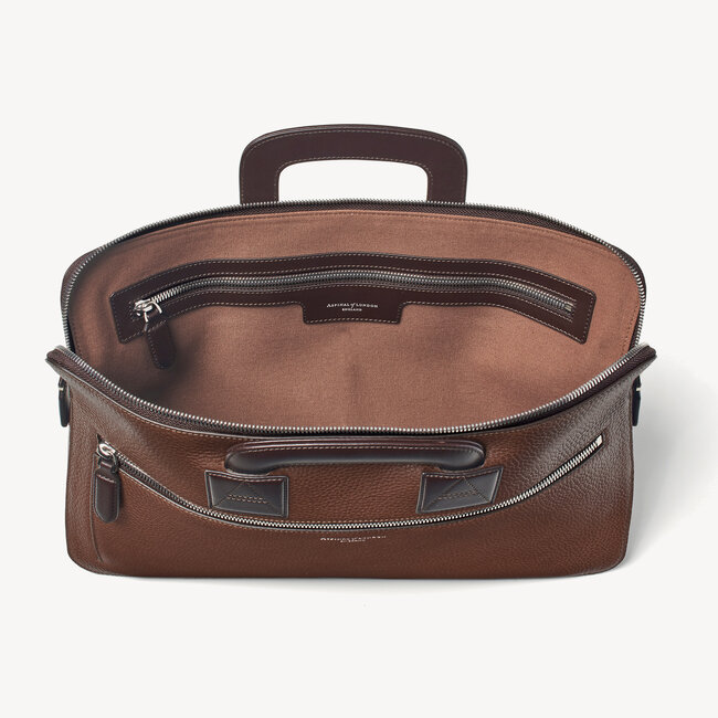 Connaught Document Case Tobacco Pebble
