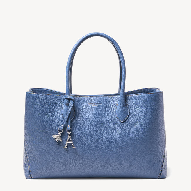 London Tote in Bluebell Pebble | Aspinal of London