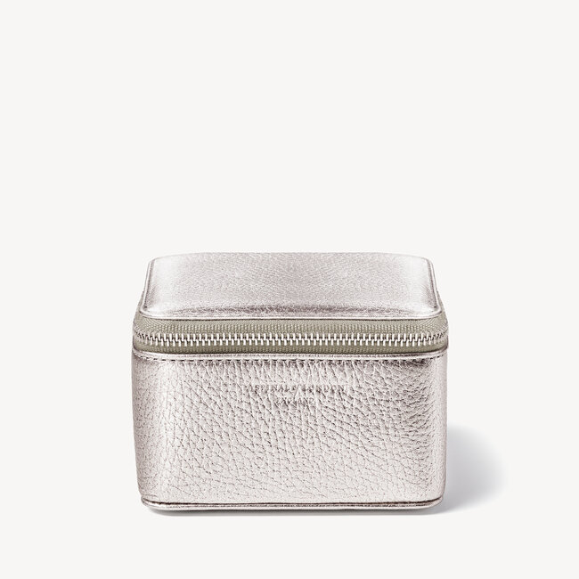 Travel Watch & Ring Box Silver Pebble