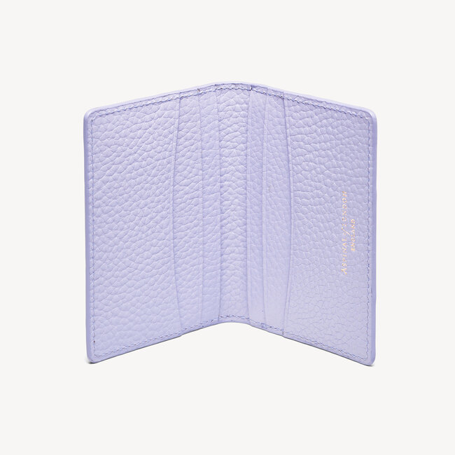 Double Fold Credit Card Holder English Lavender Pebble