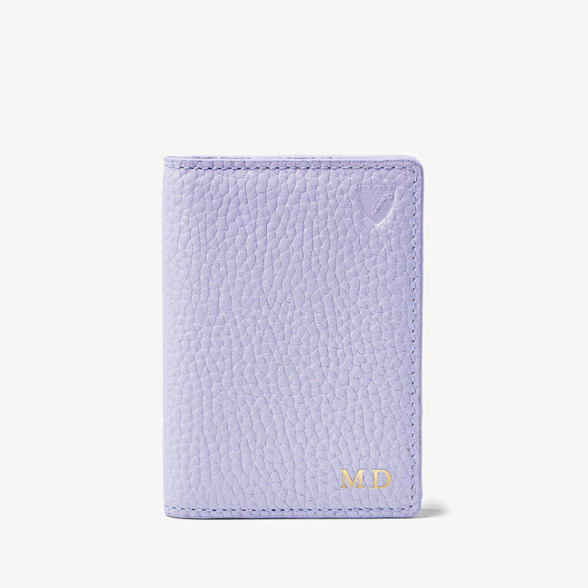 Double Fold Credit Card Holder English Lavender Pebble