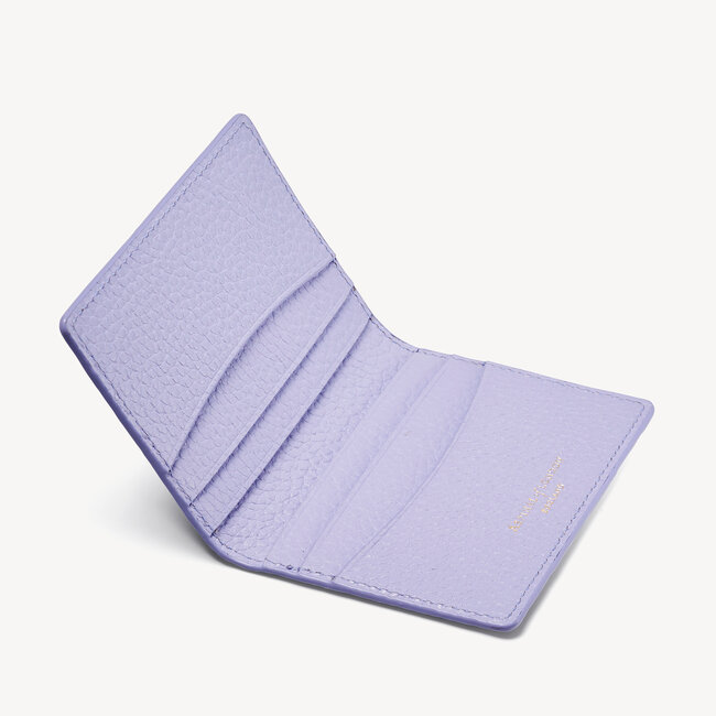 Double Fold Credit Card Holder English Lavender Pebble