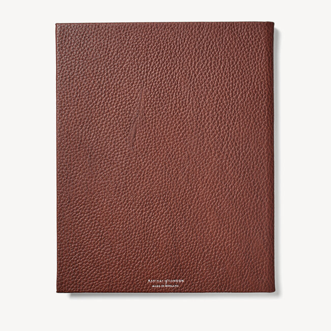 2023 A4 Week to View Leather Diary Tobacco Pebble
