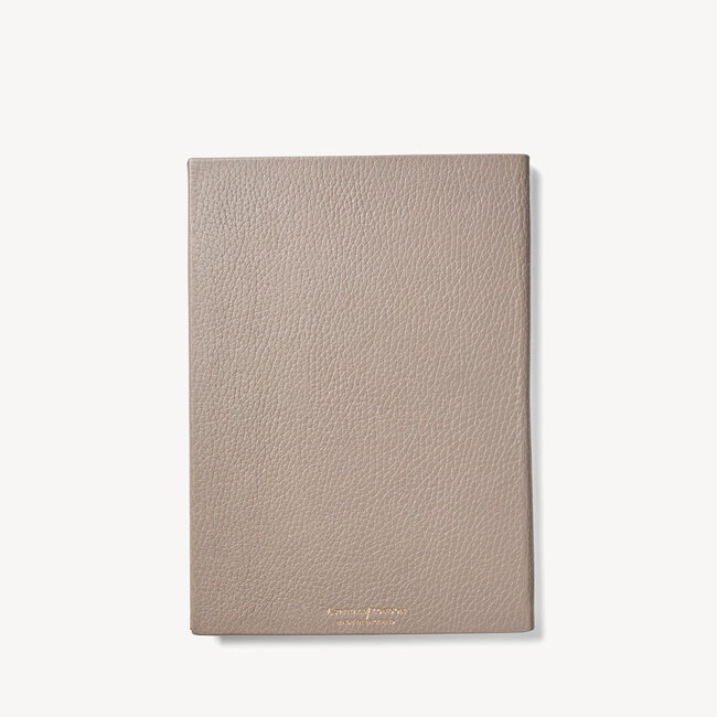 2023 A5 Week to View Leather Diary Warm Grey Pebble