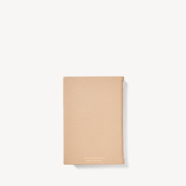 2023 A6 Day to Page Leather Diary Sand Pebble