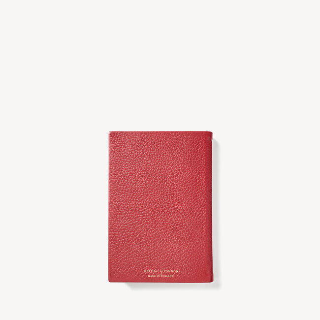 2023 A6 Day to Page Leather Diary Cherry Pebble