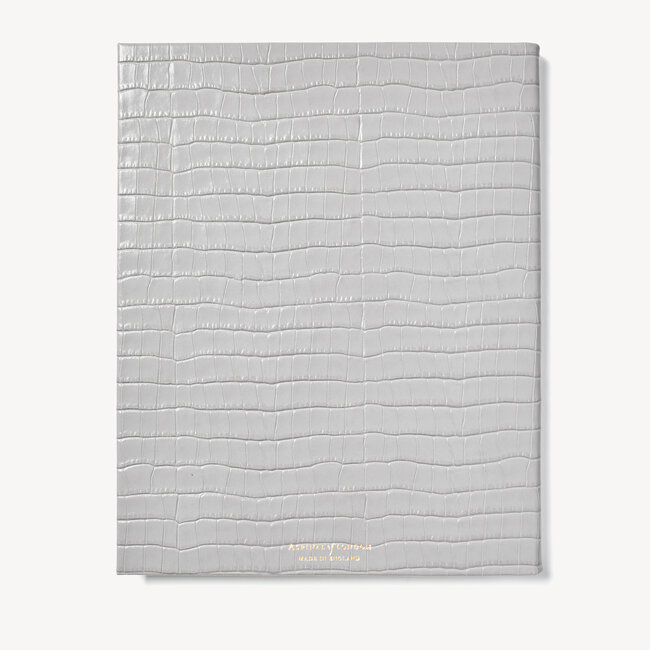 2022-23 Mid-Year Leather Diary Deep Shine Cloud Small Croc