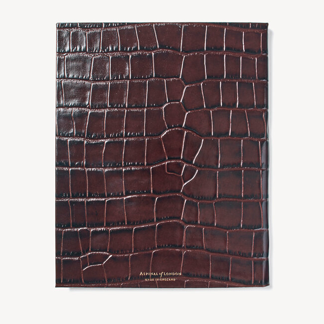 2022-23 Mid-Year Leather Diary Deep Shine Amazon Brown Croc