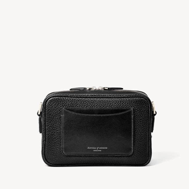 Reporter East West Messenger Bag Black Pebble