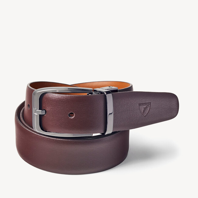 Men's Reversible Belt Smooth Brown & Tan