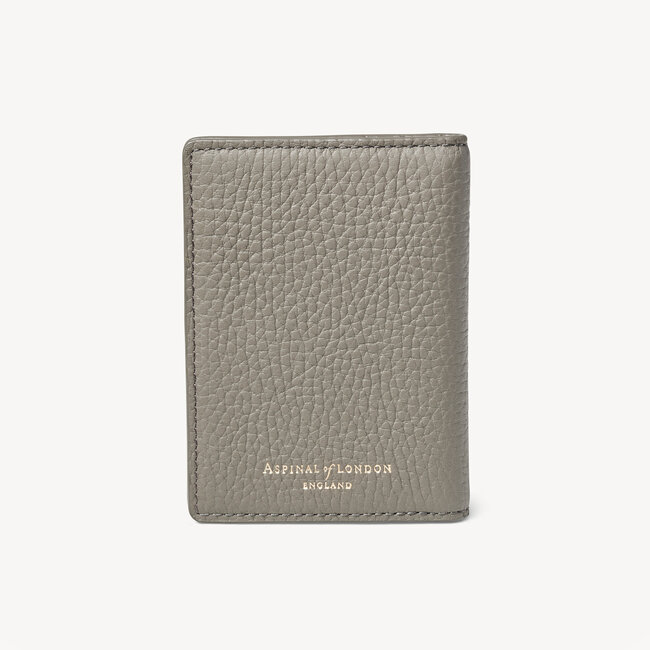 Double Fold Credit Card Holder Warm Grey Pebble