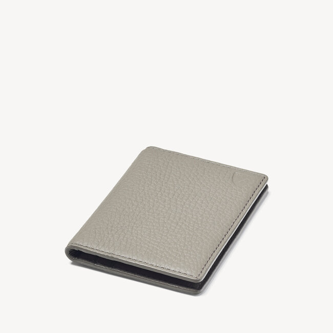 Double Fold Credit Card Holder Warm Grey Pebble