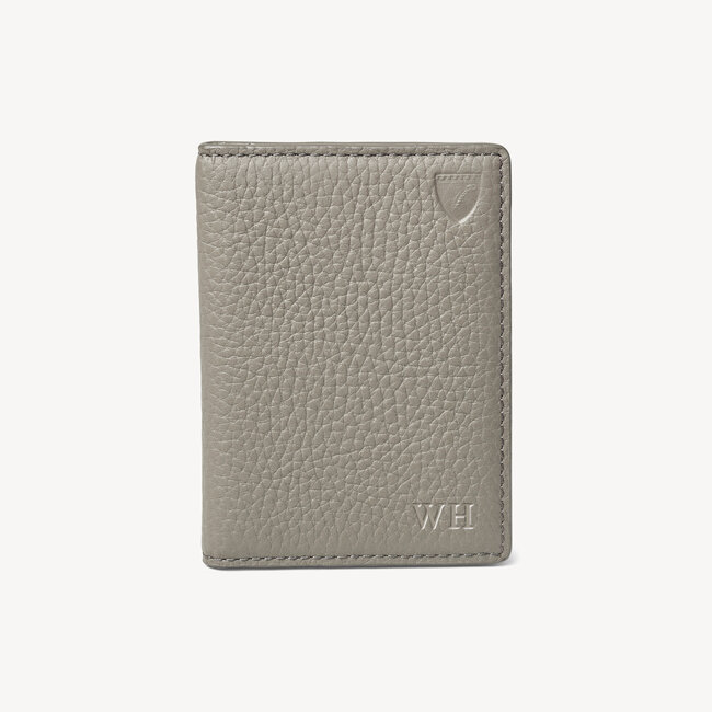 Double Fold Credit Card Holder Warm Grey Pebble
