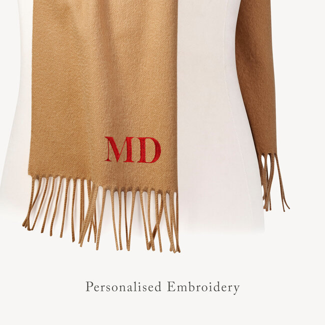Pure Cashmere Scarf Camel Cashmere