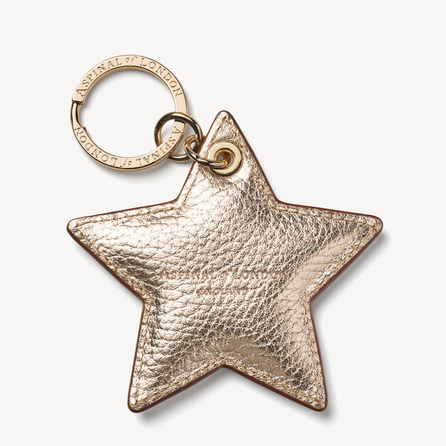 Star Keyring Champagne Pebble